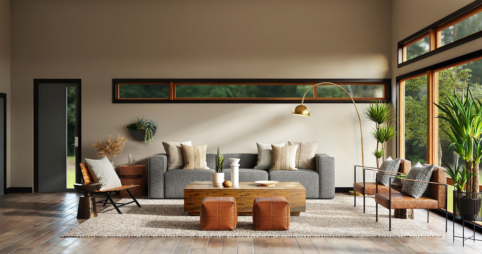 Bright, well-kept commercial office interior
